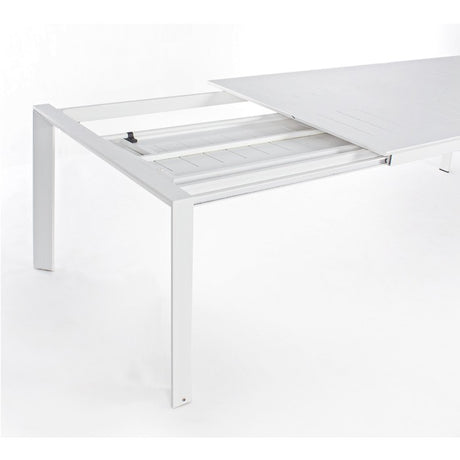 Mesa extensible Konnor 200-300x110, color blanco