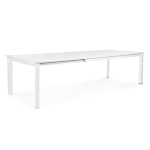 Mesa extensible Konnor 200-300x110, color blanco