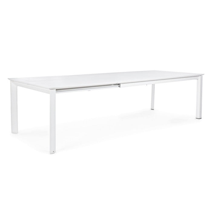 Mesa extensible Konnor 200-300x110, color blanco