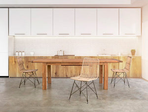 Mesa extensible Bounty 180-250x100, teca reciclada
