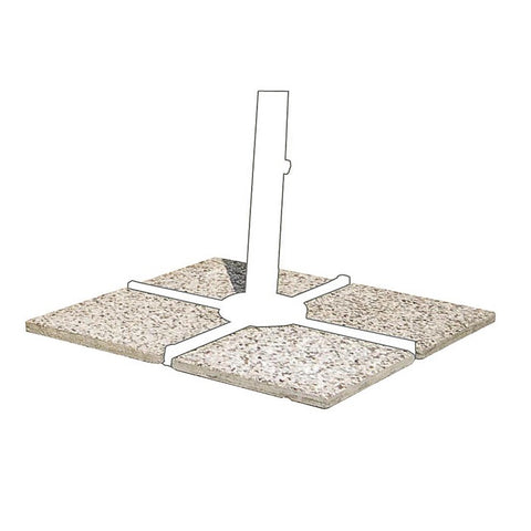 Set of 4 cement tiles 50x50cm