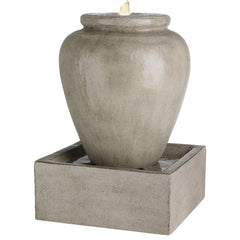 Fuente en forma de jarrón, iluminación LED