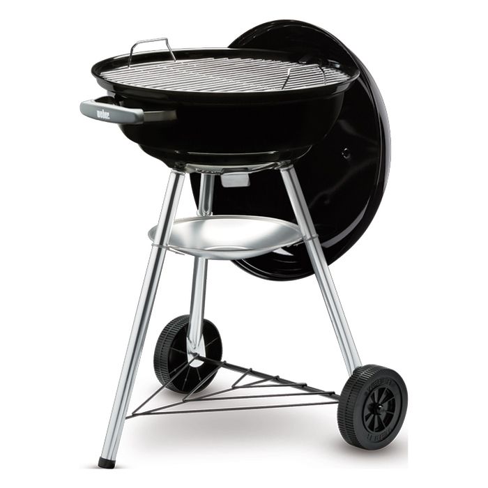 Barbacoa Weber® Compact Kettle Ø 47 cm Black + 3 Kg de briquetas