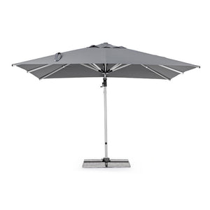 Parasol excéntrico Ines 3x3m, color gris oscuro