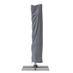Parasol excéntrico Ines 3x3m, color gris oscuro