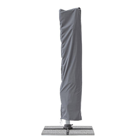 Parasol excéntrico Ines 3x3m, color gris oscuro