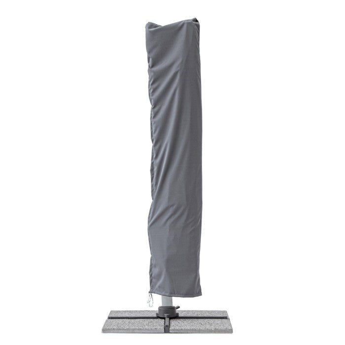 Parasol excéntrico Ines 3x3m, color gris oscuro