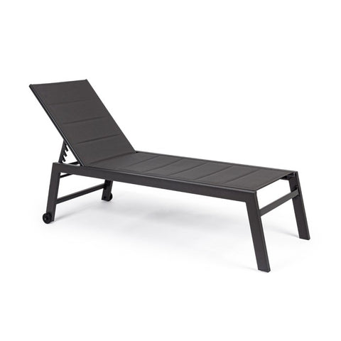 Hilde high lounger with wheels, anthracite