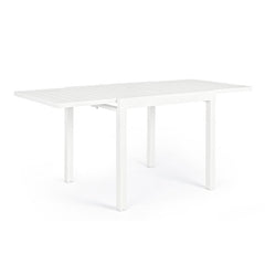 Mesa extensible Pelagius 83-166x80, color blanco