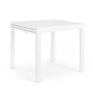 Mesa extensible Pelagius 83-166x80, color blanco