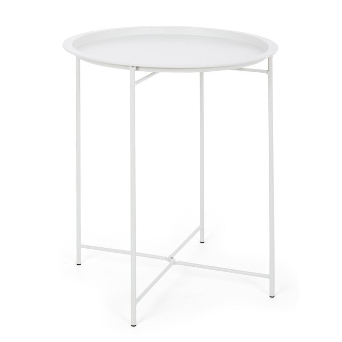 Mesa de apoio com tabuleiro Wissant D46, branco
