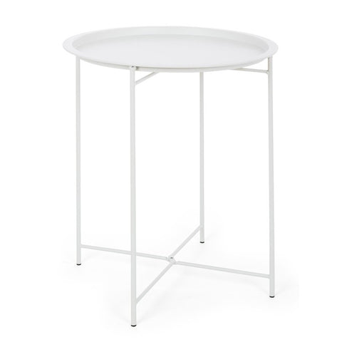 Wissant small table with tray Ø46, white