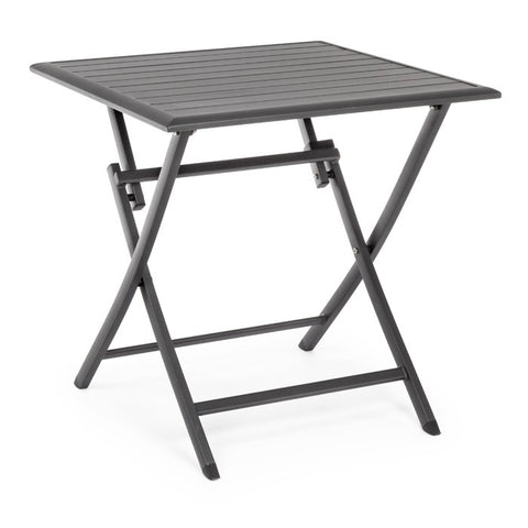 Elin folding table 70x70, anthracite color