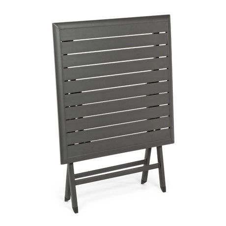 Mesa plegable Elin 70x70, color antracita