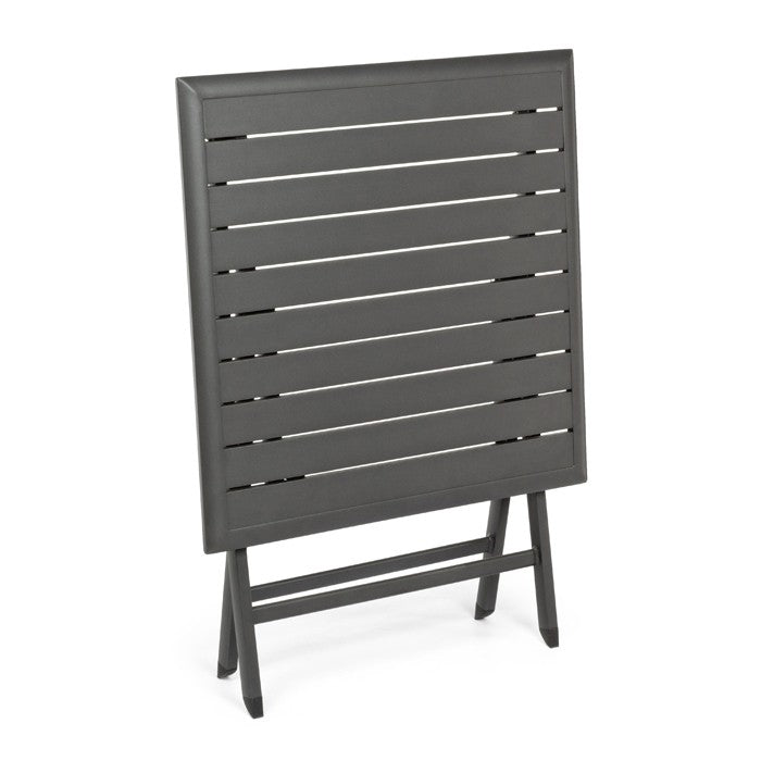 Mesa plegable Elin 70x70, color antracita
