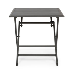 Mesa plegable Elin 70x70, color antracita