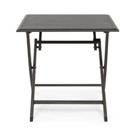 Mesa plegable Elin 70x70, color antracita