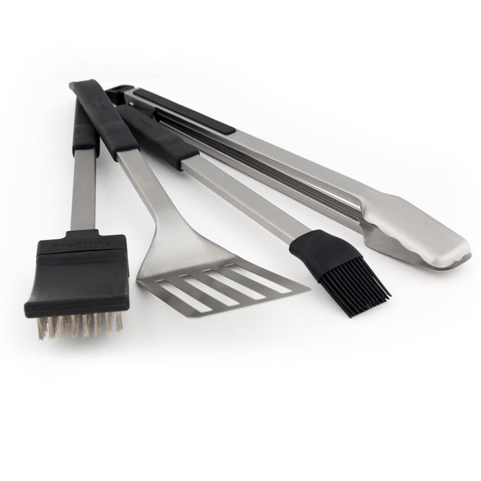 Conjunto de 4 utensílios em aço inoxidável Baron Broil King®