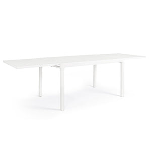 Mesa extensible Pelagius 135-270x90, color blanco