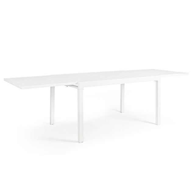 Mesa extensible Pelagius 135-270x90, color blanco