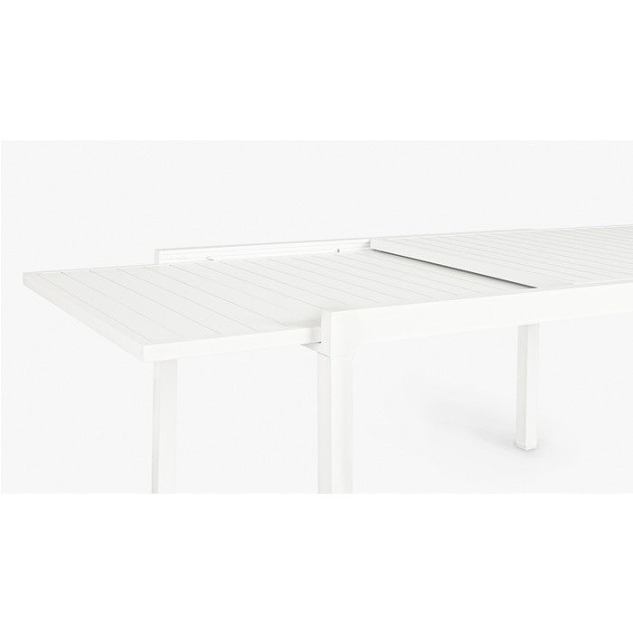 Mesa extensible Pelagius 135-270x90, color blanco