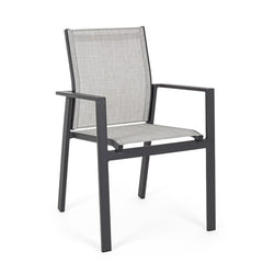 Silla con brazos Crozet, color antracita