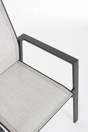 Silla con brazos Crozet, color antracita