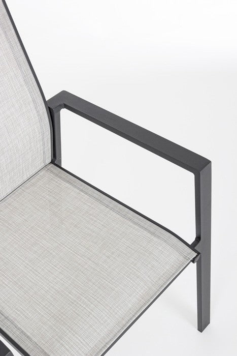 Silla con brazos Crozet, color antracita