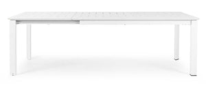 Mesa extensible Konnor 160-240x100, color blanco