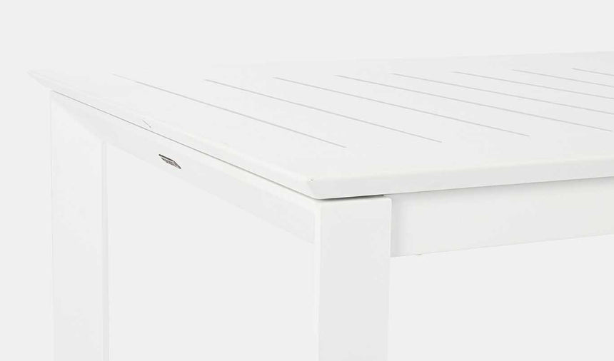 Mesa extensible Konnor 160-240x100, color blanco