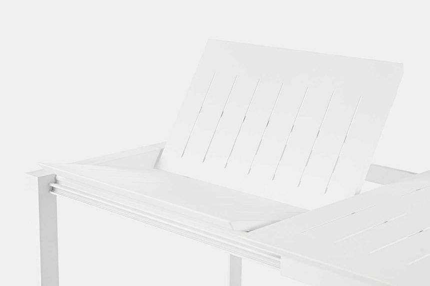 Mesa extensible Konnor 160-240x100, color blanco