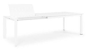 Mesa extensible Konnor 160-240x100, color blanco