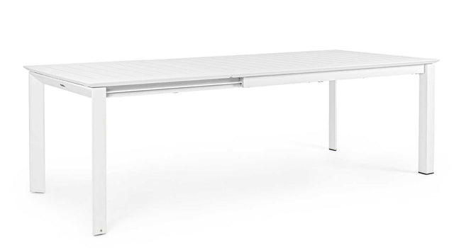Mesa extensible Konnor 160-240x100, color blanco