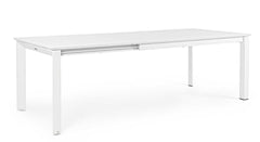 Mesa extensible Konnor 160-240x100, color blanco