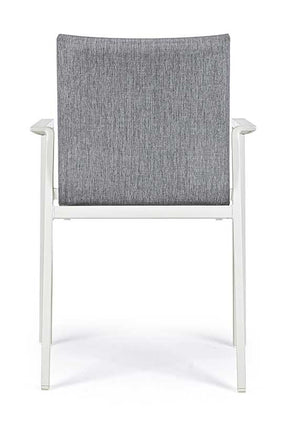 Silla con brazos Odeon, color lunar