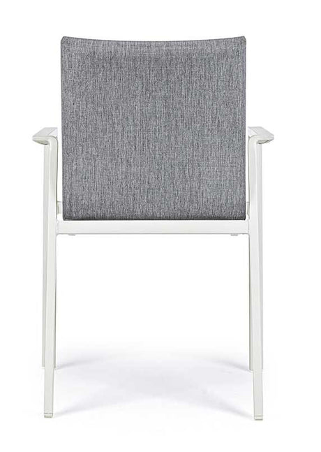 Silla con brazos Odeon, color lunar