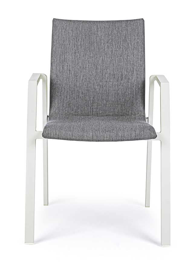 Silla con brazos Odeon, color lunar