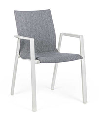 Silla con brazos Odeon, color lunar