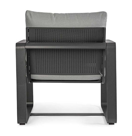 Conjunto Merrigan sofá + 2 sillones + mesa, color antracita