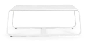 Conjunto Merrigan sofá + 2 sillones + mesa, color blanco