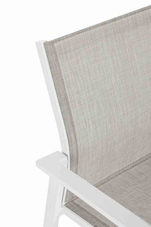 Silla con brazos Crozet, color blanco