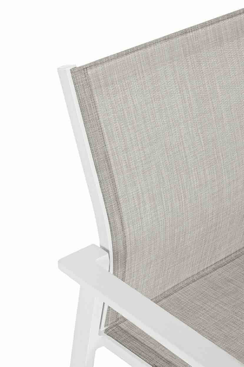 Silla con brazos Crozet, color blanco