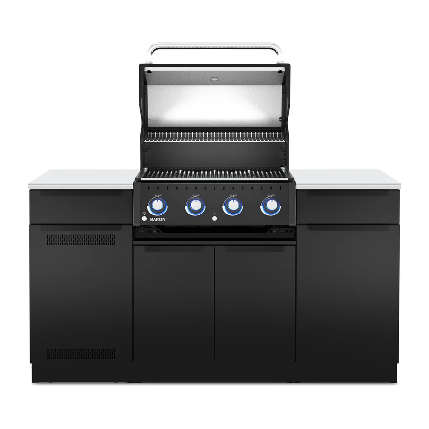 Barbacoa de gas encastrable Broil King Baron 420 Shadow