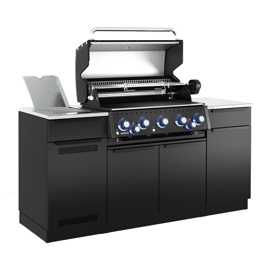 Barbacoa de gas encastrable Broil King Baron 590 IR Shadow