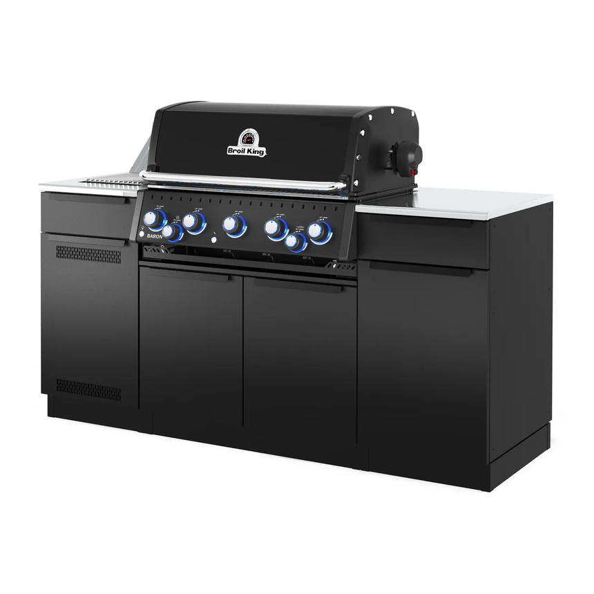 Barbacoa de gas encastrable Broil King Baron 590 IR Shadow