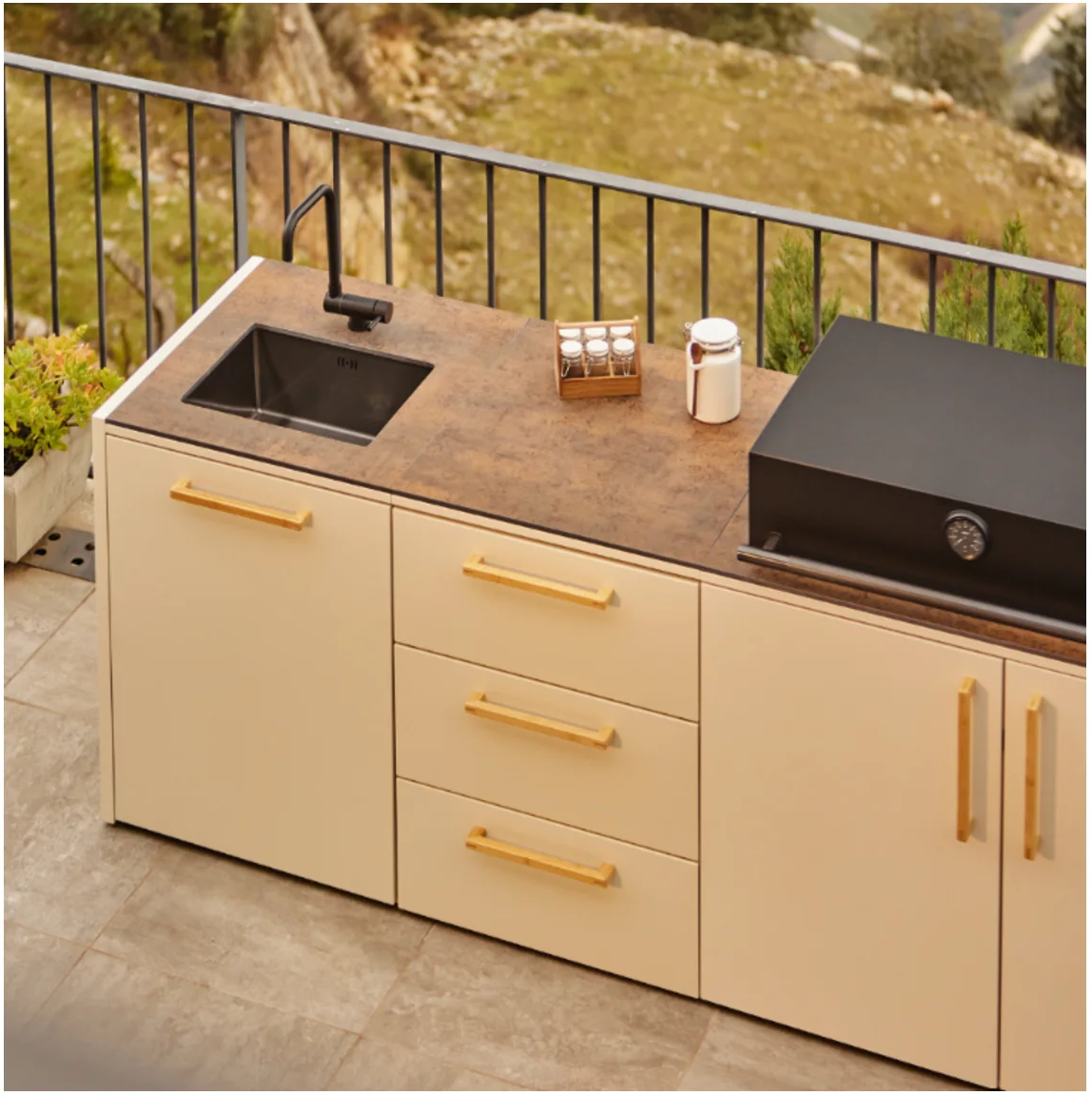 Barbacoa de gas encastrable Brabura Box-Q