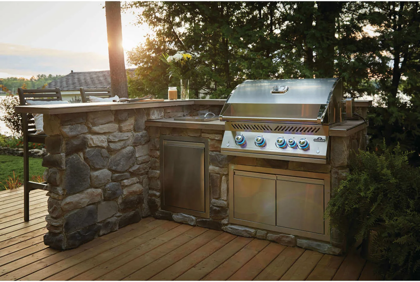 Barbacoa de gas Napoleon Serie 700 BIG32 Acero Inoxidable Built In