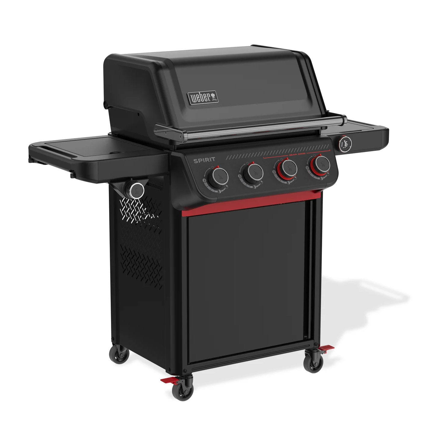 Barbacoa de gas Weber Spirit EPX-435R Stealth + Asador giratorio + Parrilla Inox