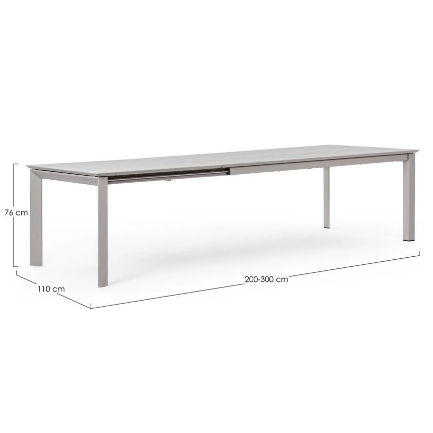 Mesa extensible Konnor 200-300x110, rastin
