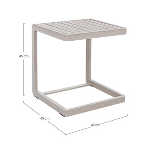 Mesa auxiliar Konnor 40x40, rastin